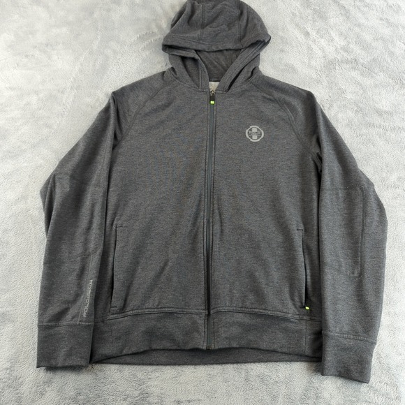 Other - Polo Sport Hoodie Mens Large Gray Full Zip Stretch Outdoor Active Training Soft